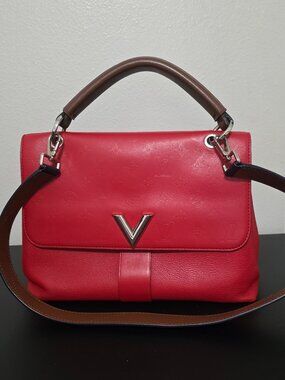 Louis Vuitton Very One Handle Bag Monogram Leather Red, EUC